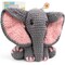 Crochet Kit for Beginners,13in Crochet Animal Kit Elephant,Crochet Starter Kit Gift for Adults Kids with Yarn Sets,Amigurumi Crochet Kit with Step-by-Step Video Tutorials